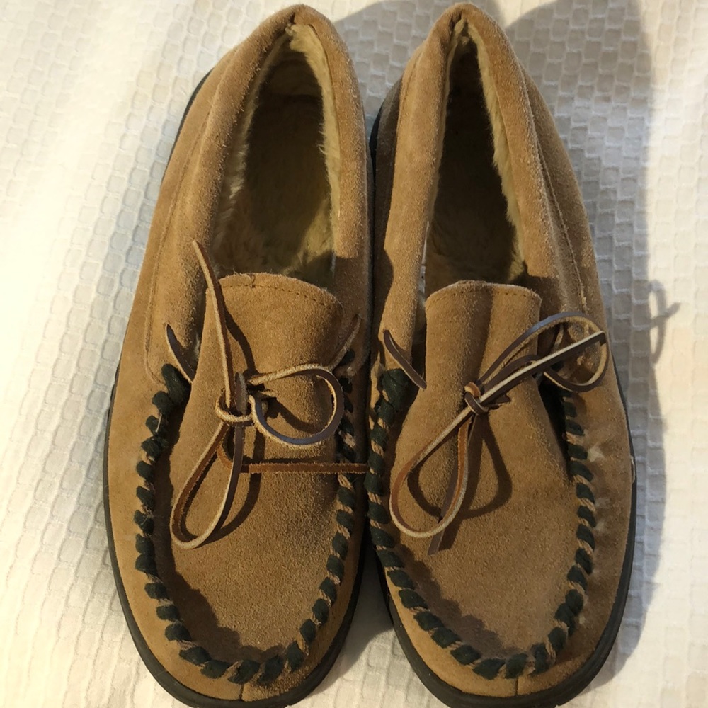 Suede slip ons - NWOT